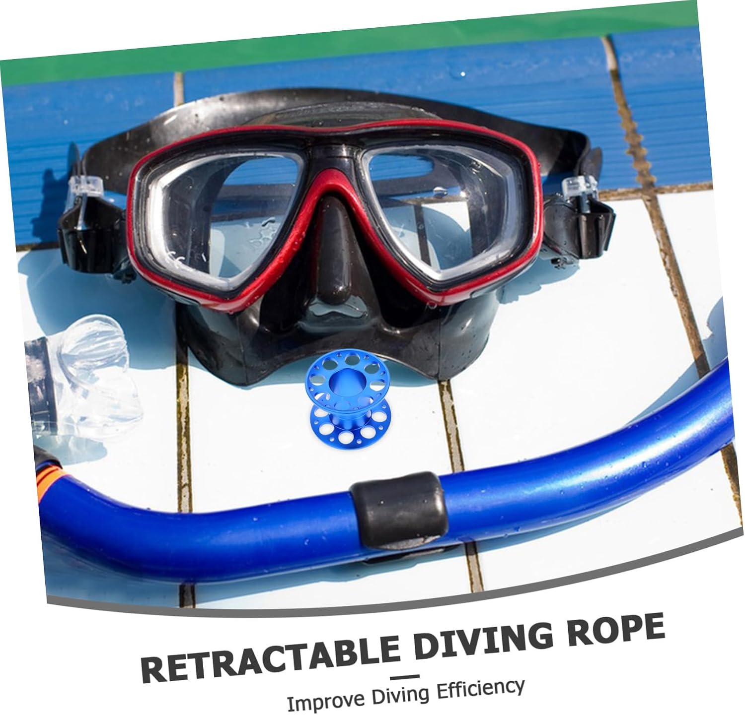 POPETPOP Aluminum Alloy Dive Reel Handle Scuba Diving Cord Replacement Wheel for Underwater Use Sturdy Dive Line Reel Tool for Diving Enthusiasts