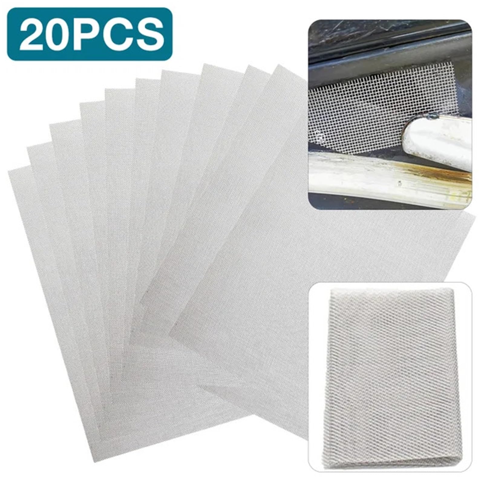 Tamiz para harina, Tamiz de harina acero inoxidable 20 piezas, malla metálica tejida 15 x cm, soldada 304# for reparación parachoques coche