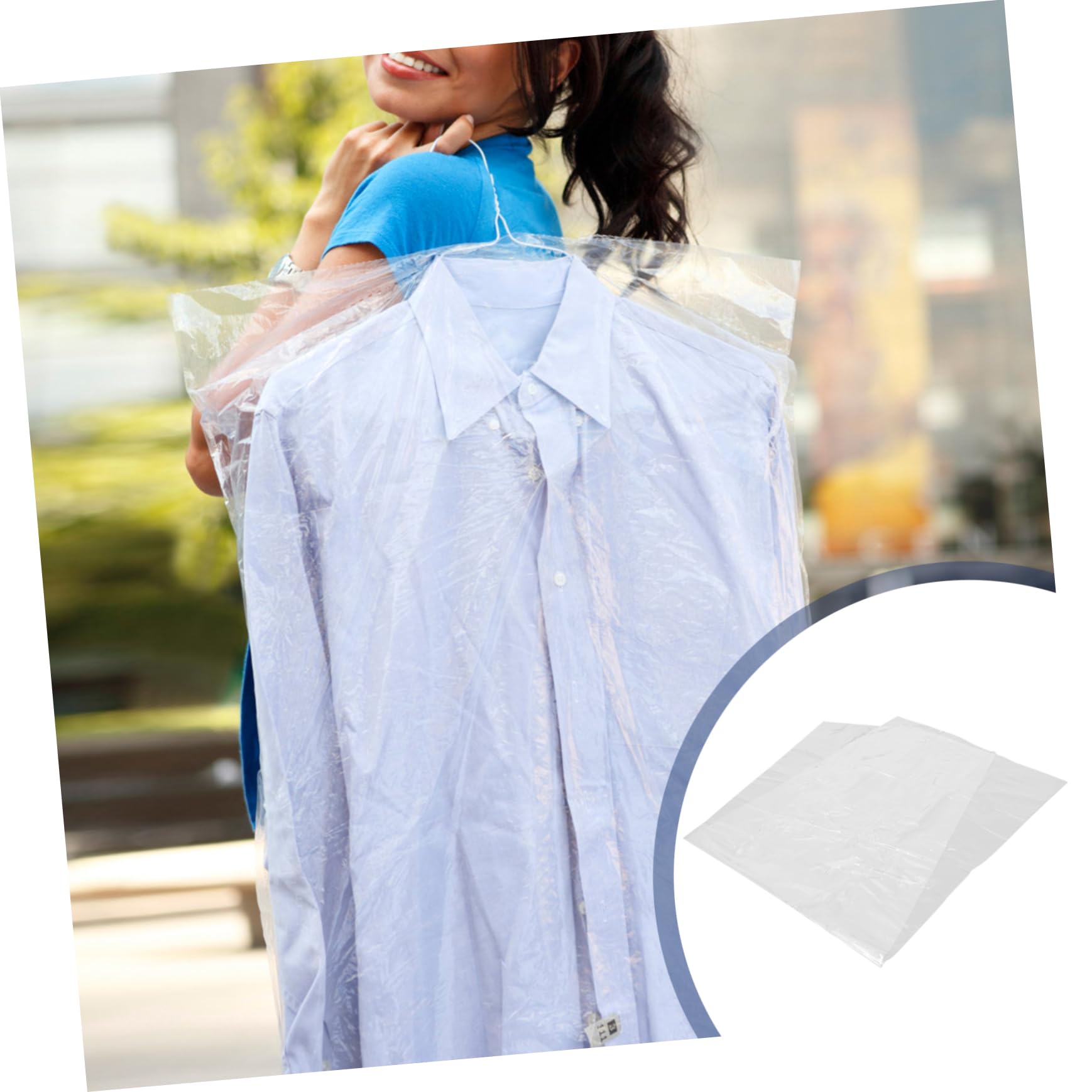 ULTECHNOVO 30piezas Funda Antipolvo para Ropa Transparente Bolsas de Almacenamiento para Trajes Vestidos y Abrigos Solución de Protección contra Polvo para Uso Doméstico y Viajes