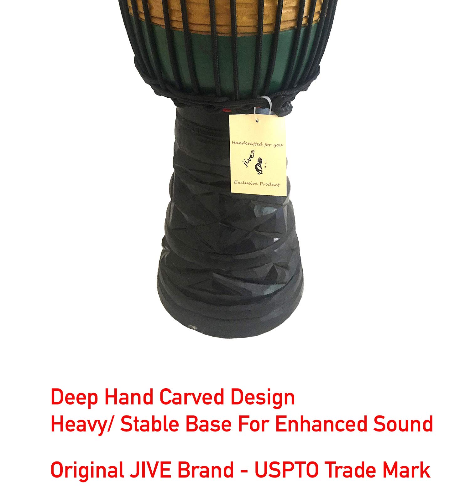 Amazon.com: Djembe Drum Bongo Congo Hand Carved SOLID Mahogany