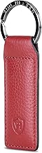 VON HEESEN Leather Keyring with Gift Box, Key Organiser Lanyard, Key Ring, Key Holder, Gift for Men and Women (Red)