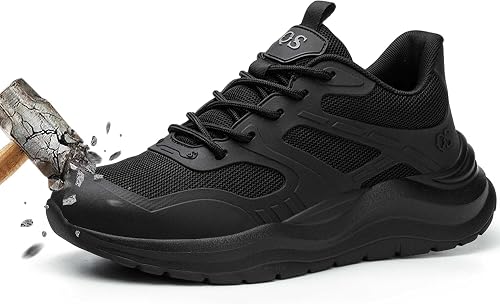 DYISOFY Zapatos de Seguridad Hombre Mujer Ligeros Punta Acero | Resistentes al Agua, Antideslizantes, Transpirables, Cómodos, Ideales para Obra, Almacén, Taller, Industria, Uso Diario