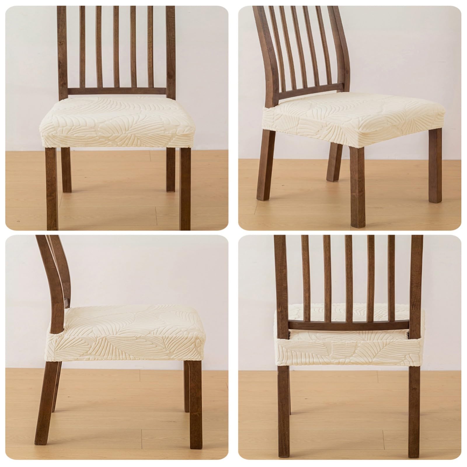 Elásticas Lavables Fundas para Cojines de Sillas de Comedor Pack de 2/4/6