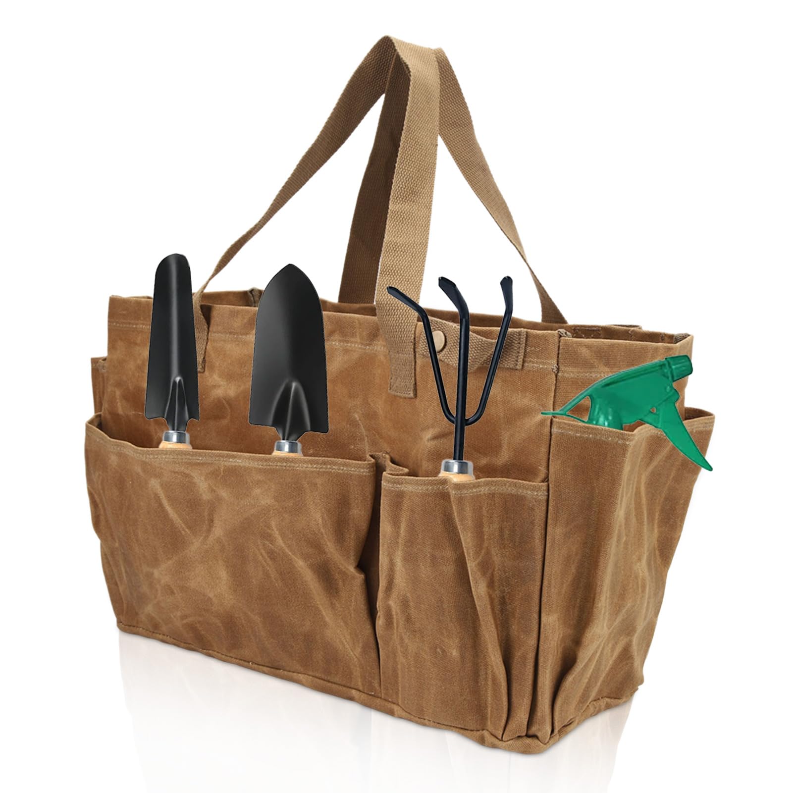 HERCHR Sac de Rangement pour Casserole de Camping, Sac à Pots Toile Sac Fourre-Tout de Jardinage Sac à Outils Jardin Imperméable Grande Capacité Sac de Rangement pour Outils de Jardinage
