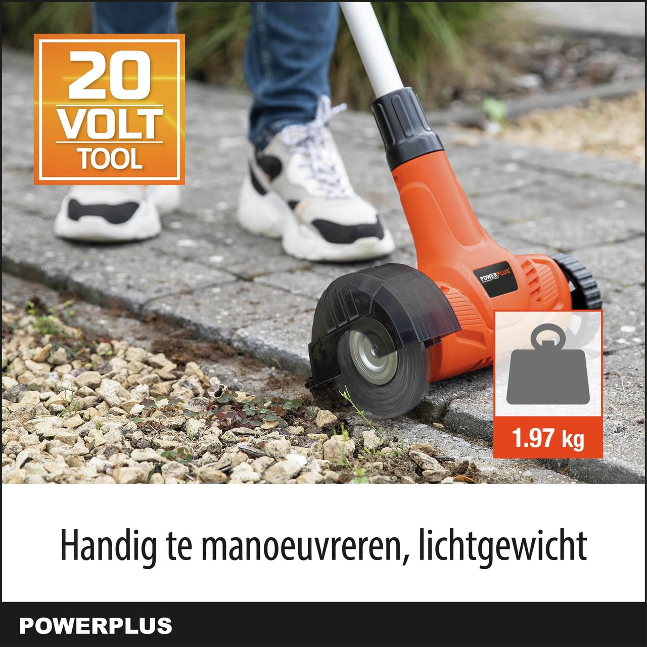 Powerplus Dual Power Onkruidverwijderaar Op Batterij Powdpg8060 Telescopische Onkruidtrekker Van 20 V Zonder Batterij Of Lader