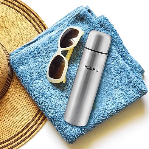 Miniatura 10 de Botella de agua aislada, 25 onzas, botella de agua aislada al vacío, frasco de acero inoxidable a prueba de fugas, mantiene el calor durante 24