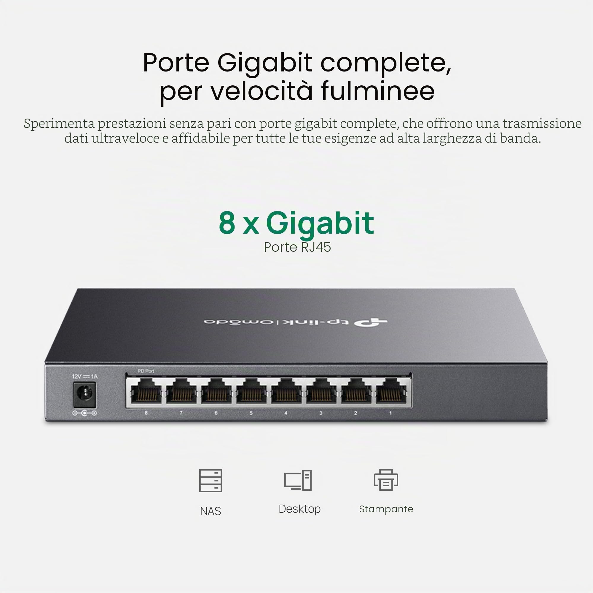 TP-Link Switch TL-SG2008 8 Port Giga Smart