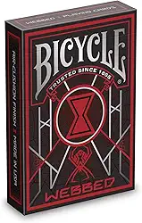 Bicycle Baralho com design de teia | Baralho de edição limitada com tema de aranha
