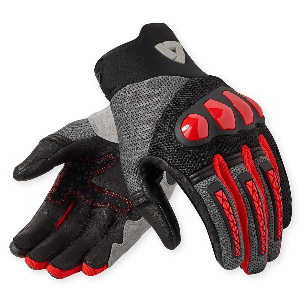 REV'IT! Revit Speedart Air Guantes de motocicleta (Black/Red,S)