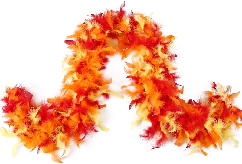 Boa de plumas de pavo de 1,64 yardas, 30 g, para decoración de disfraces de fiesta de Halloween
