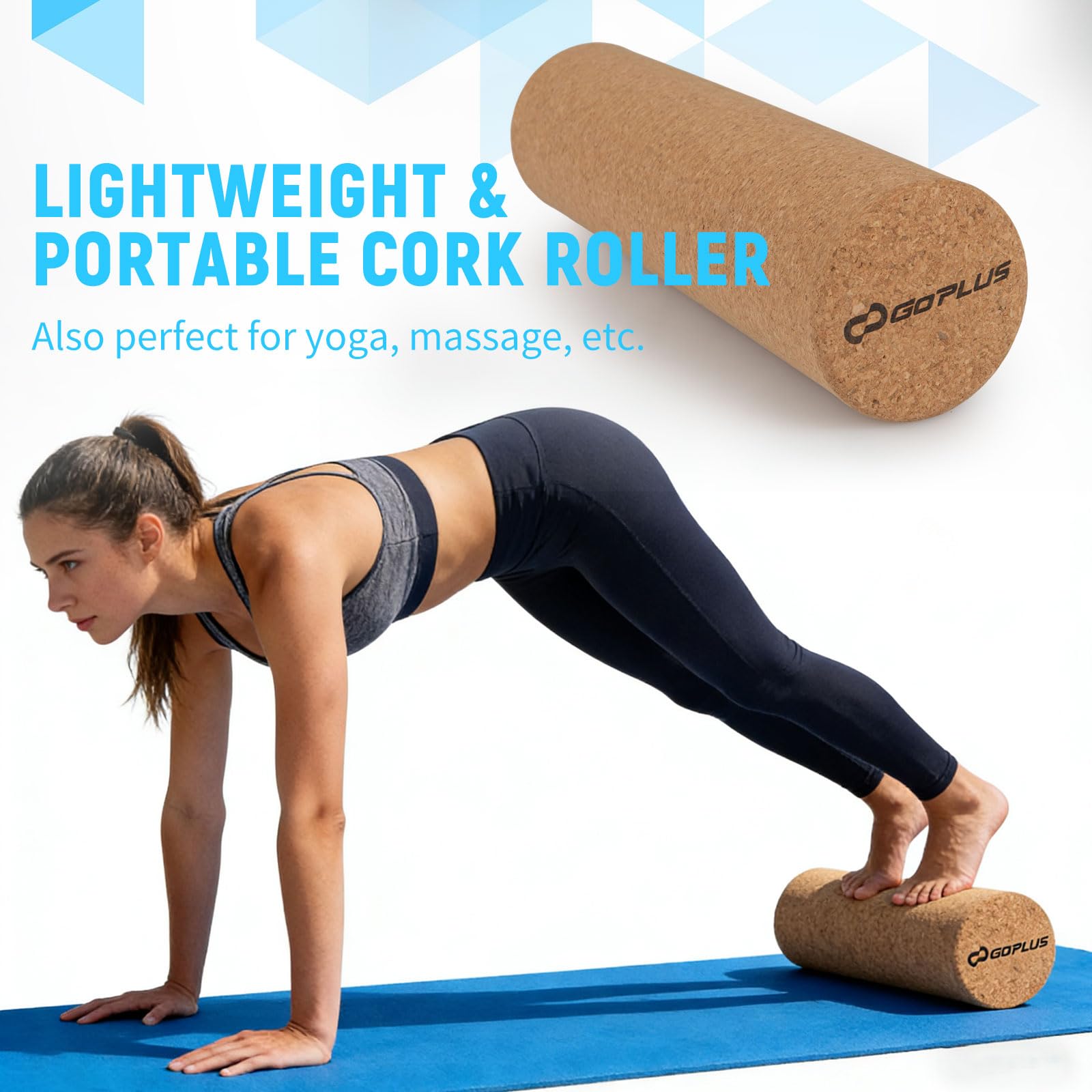 FANTASK Balance Board aus Birkenholz, FSC-zertifiziertes Wackelbrett mit Korkrolle & Halterung, Gleichgewichtstrainer für Erwachsene, Surfboard indoor, 150 kg Belastbar