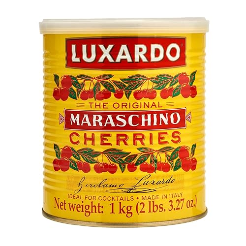Luxardo Cerezas gourmet al marrasquino, lata de 2.2 libras