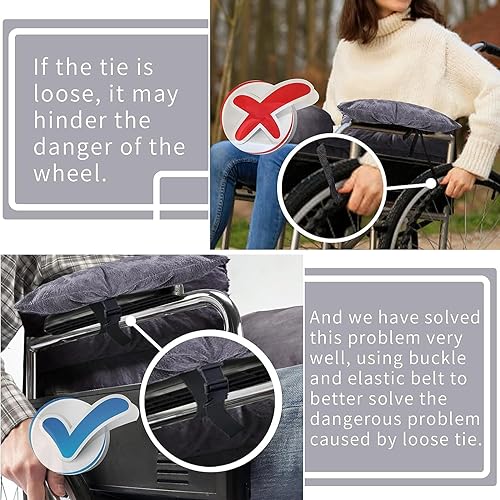 Miniatura 3 de Big Hippo Cojín para silla de ruedas de 17 x 17 pulgadas, cojines suaves para asiento de silla de ruedas, alivio del dolor, cómodos cojines para