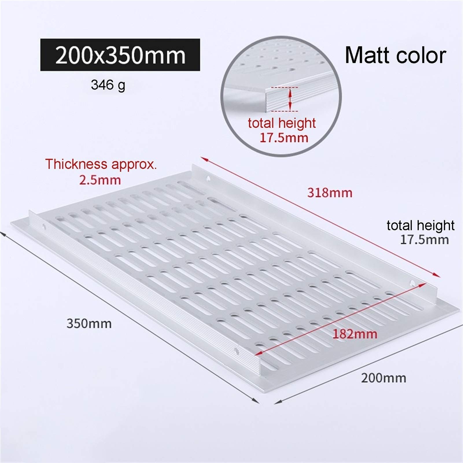 Lüftungsgitter aus Aluminiumlegierung