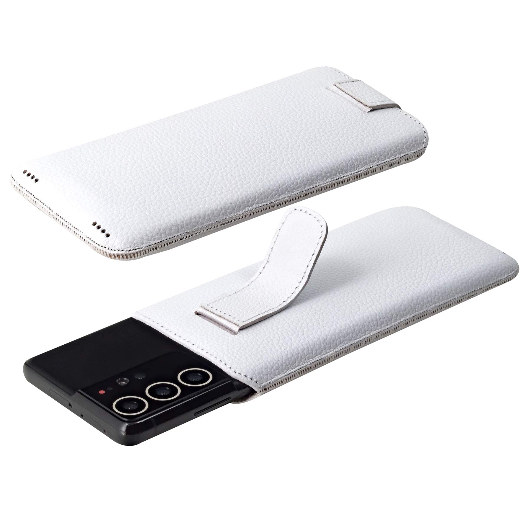 Suncase Custodia In Vera Pelle Per Smartphone Slim Case