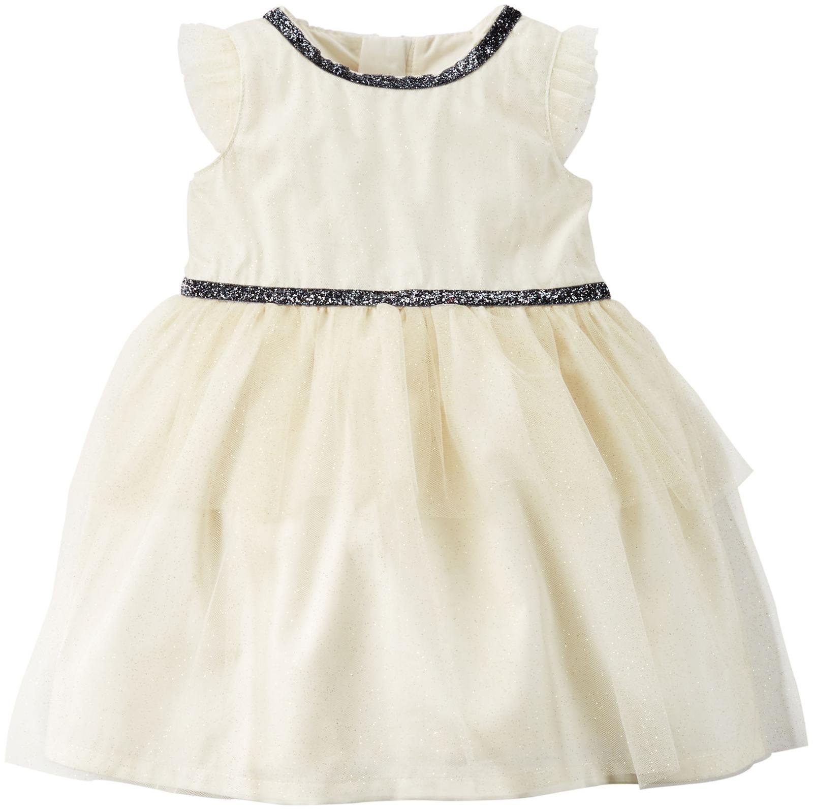 Carter's Baby Girls' Tiered Dress (Baby) - White - 12 Months