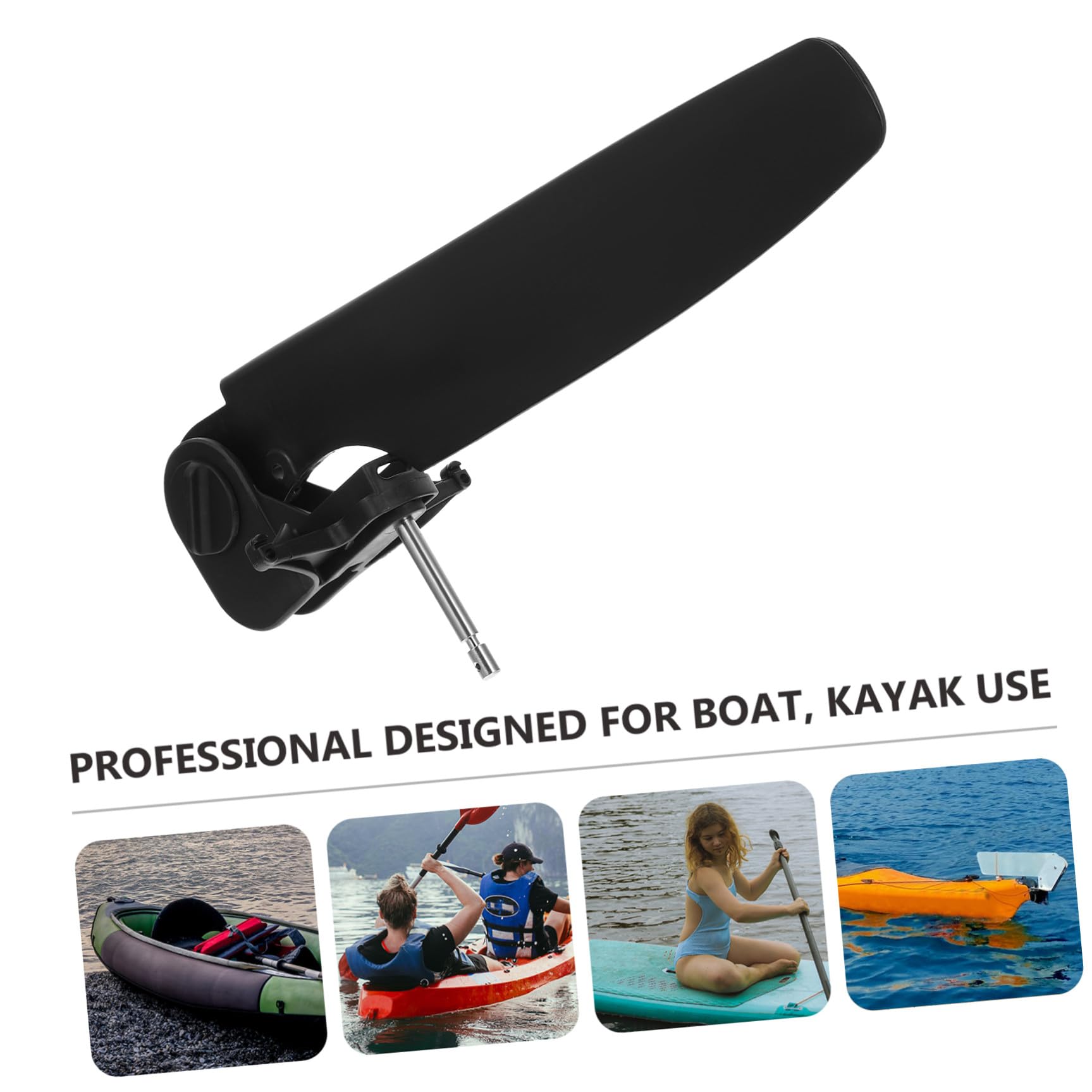 Yardwe Controllo Direzione Marina Kayak Canna da Pesca Kayak Gonfiabile Board Paddleboards Kayak Tey Supporto per Kayak Pista per Kayak Paddleboarding Galleggiante Manuale Acciaio