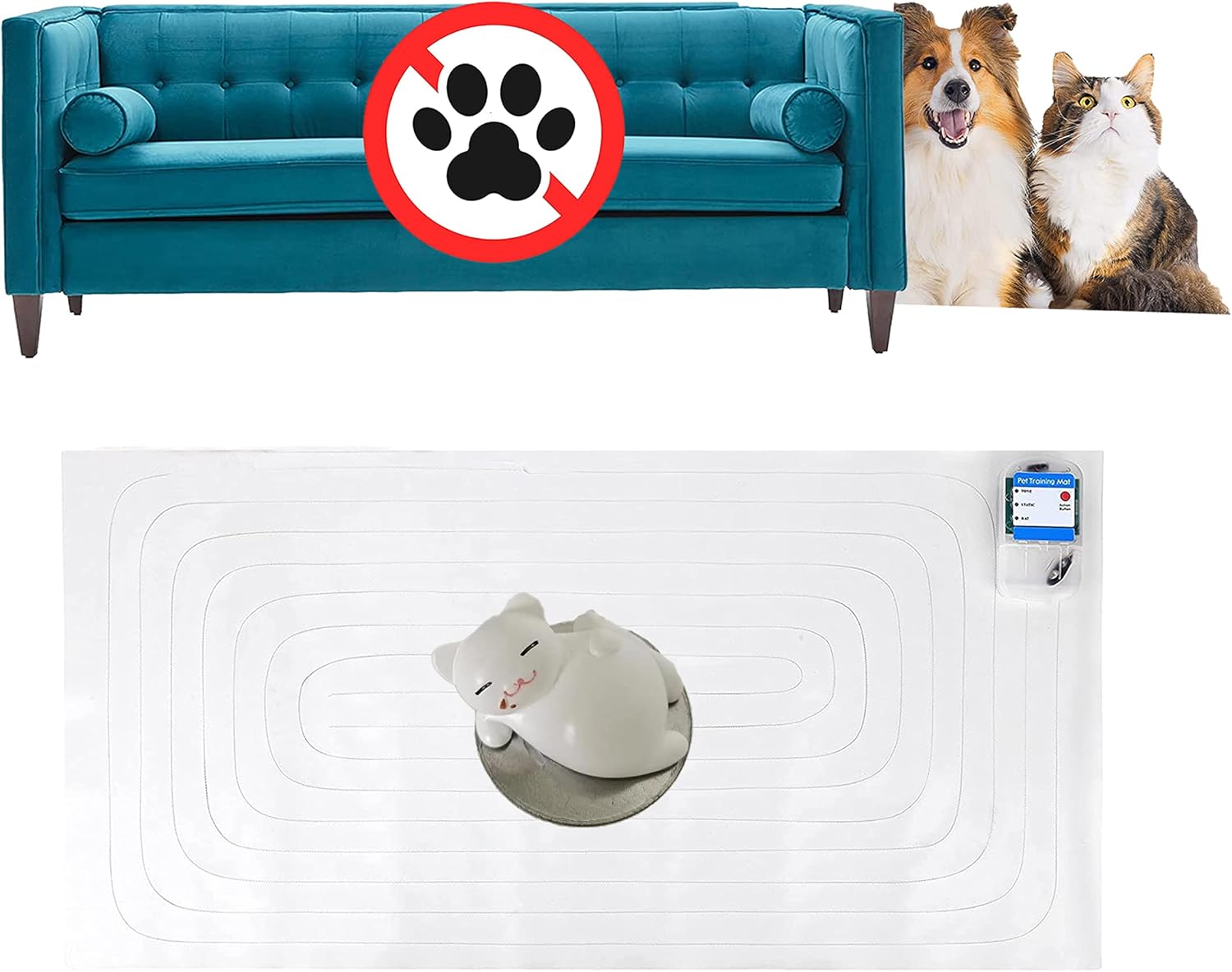 SEERWAY Scat Pet Shock Mat with Tester, Shock Pads for Dogs