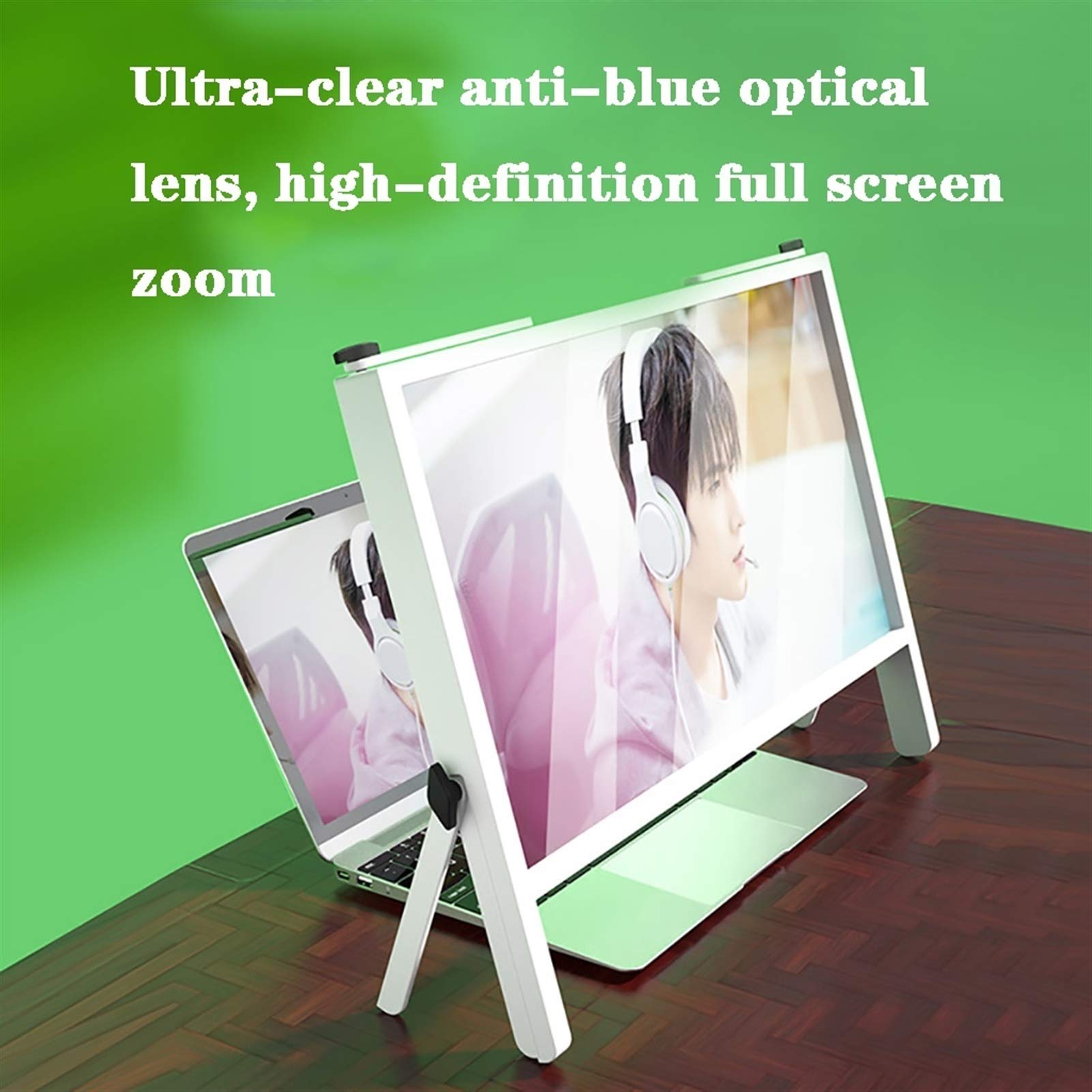 Schermvergroter for kantoor,21 Laptop Vergrootglas Hd Leesvergroter Universeel Opvouwbaar Scherm Versterker Houder tbv