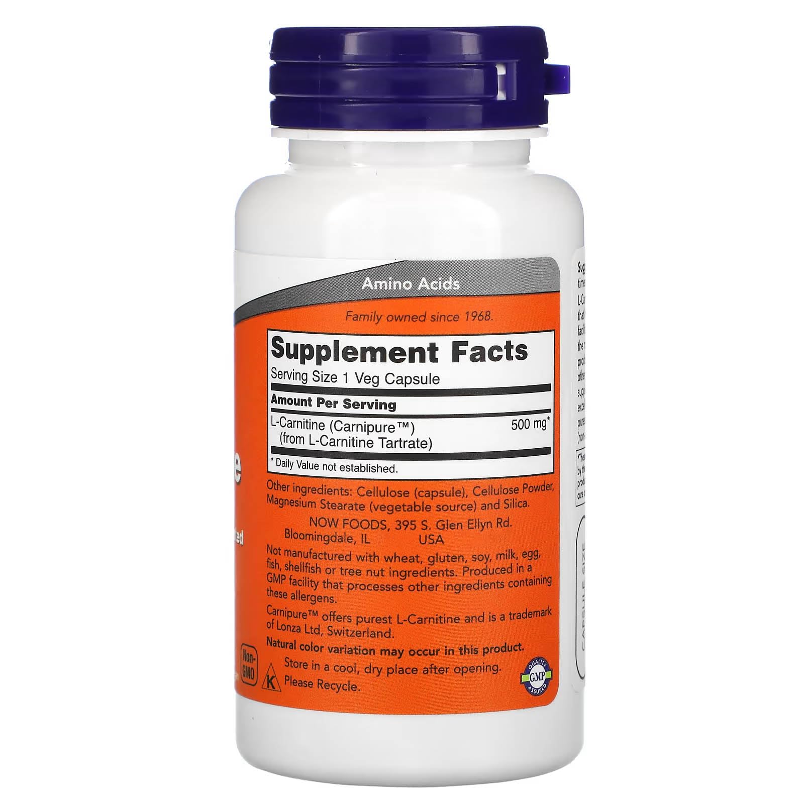 Amazon.com: L-Carnitina 500 mg - 60 Cpsulas : Salud y Hogar
