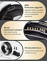 Vista 5 de VILTROX Adaptador de lente EF-L, adaptador de enfoque automático EF a L, anillo de control de convertidor de lente compatible con Canon EF/EF-S