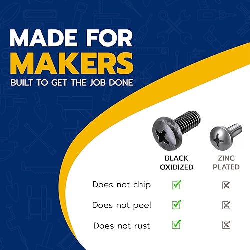 Miniatura 4 de Tornillos para placa de matrícula de Audi y VW, Phillips 18-8, acero inoxidable, tornillos M6-0.039 x 0.394 in (paquete de 4)
