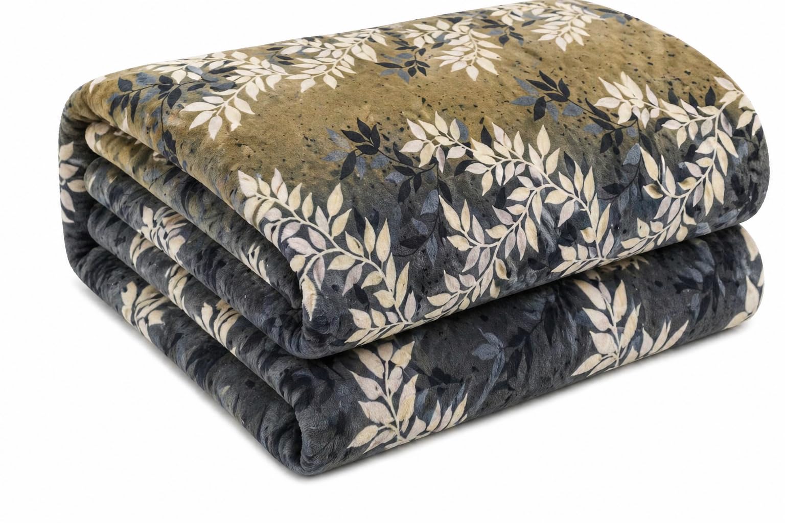 Flannel AC Blanket (78x88 Inches) – 155 GSM Lightweight Ultra Soft Cooling Blanket, Multipurpose AC Blanket & Warm Top Sheet for Medium Beds, Breathable & Cozy, Grey & Gold-picture-19