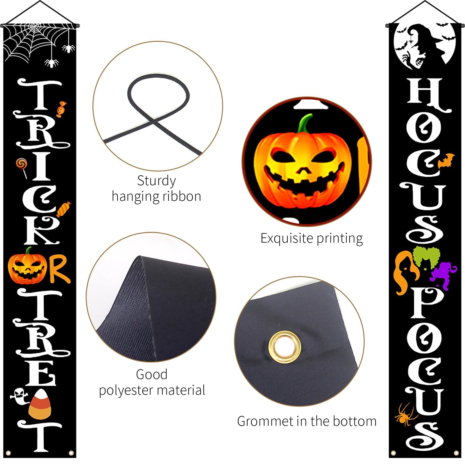 Baner na ganek Halloween