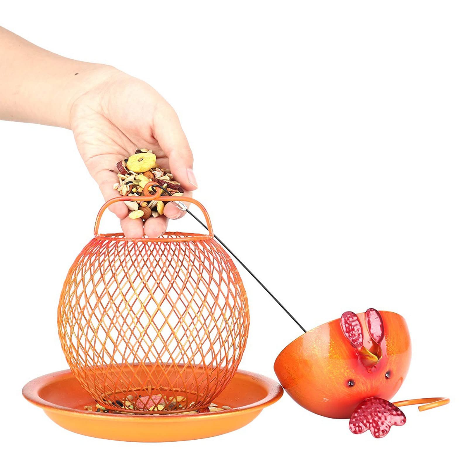 Mangiatoia per Uccelli da Esterno con Ventose Mangiatoia Uccellini da Esterno No Piccioni Mangiatoia Uccellini Balcone Trasparente,Gold