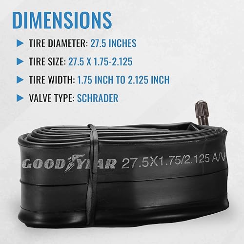 Miniatura 4 de Goodyear Bicycle Tube with Butyl Rubber - Dependable Bike Tubes for Premium Cycling