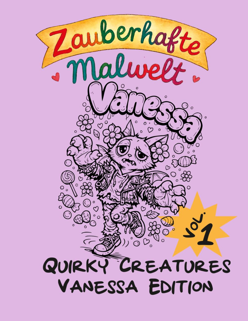 Quirky Creature Coloring Book: Vanessa Edition Vol. 1