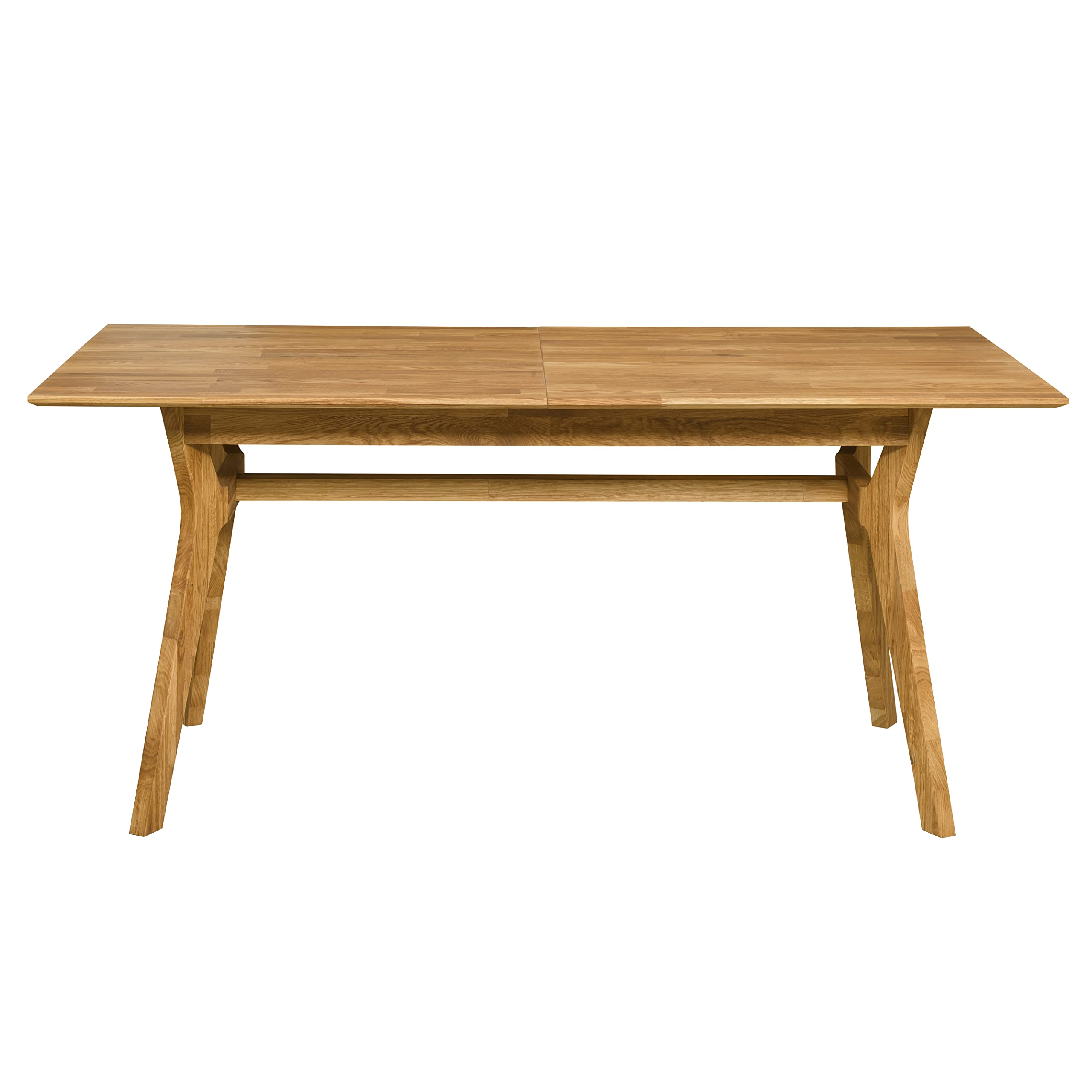 Tavolo Da Pranzo Harold In Rovere Massello Naturale – Retrattile Da 170 A 210 Cm, Nordic Story, Per 6-10 Persone