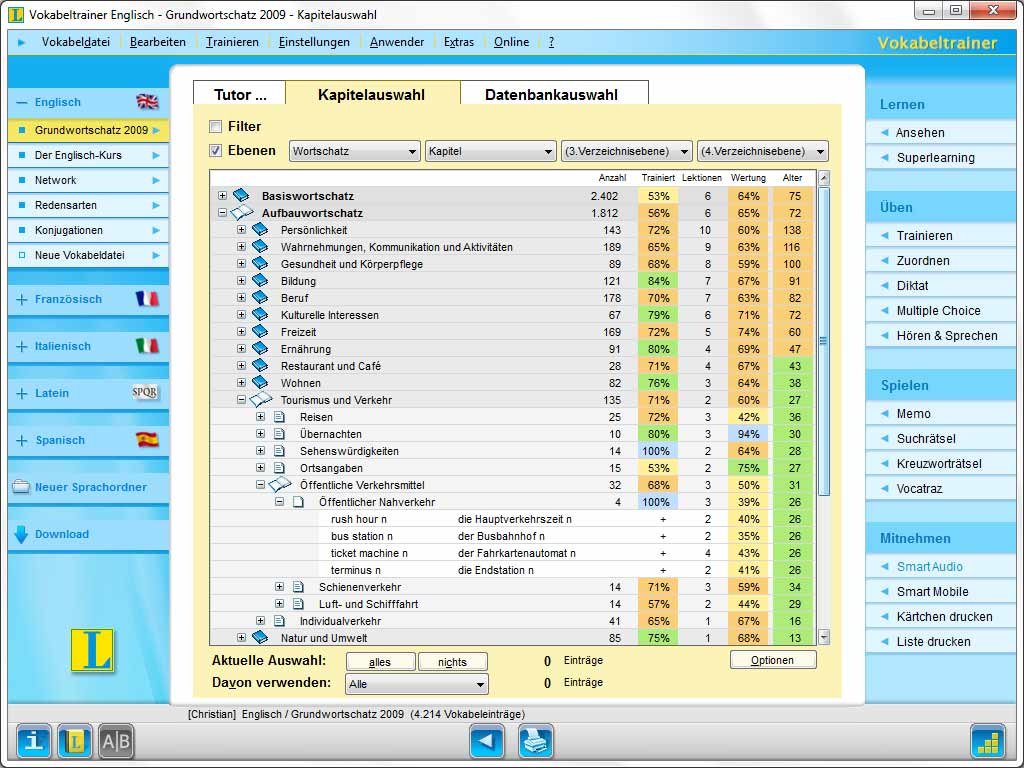 Langenscheidt Vokabeltrainer Spanisch 6.0