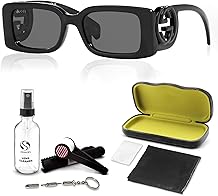 Gucci GG1325S Designer Fashion Sunglasses - Elegant, Sophisticated & Stylish Rectangular Shape Eyewear W/Luxury eSHADES Kit
