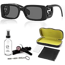 Gucci GG1325S Designer Fashion Sunglasses - Elegant, Sophisticated & Stylish Rectangular Shape Eyewear W/Luxury eSHADES Kit