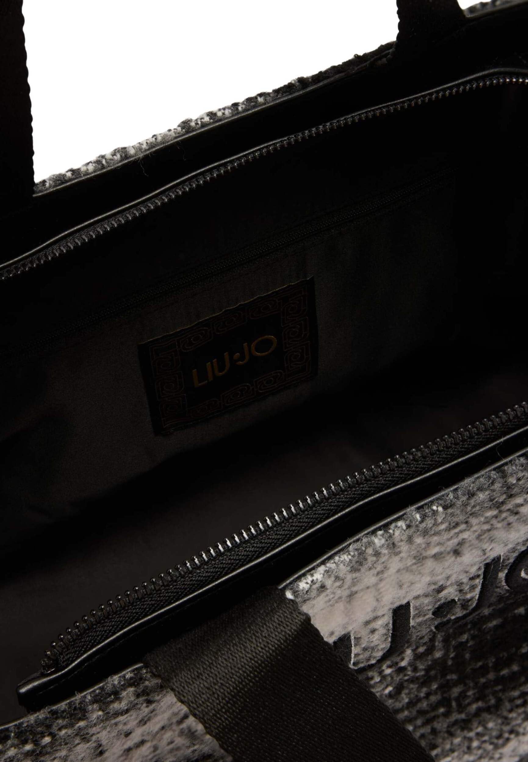 Liu Jo bolso shopper bolso de hombro Tote Bag Check/Black negro