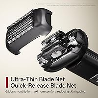 Vista 7 de PRITECH Electric Foil Shaver for Men, Electric Razor for Men Face, Skin-Friendly Design, Wet & Dry Waterproof, Easy Clean, Rechargeable LED Display