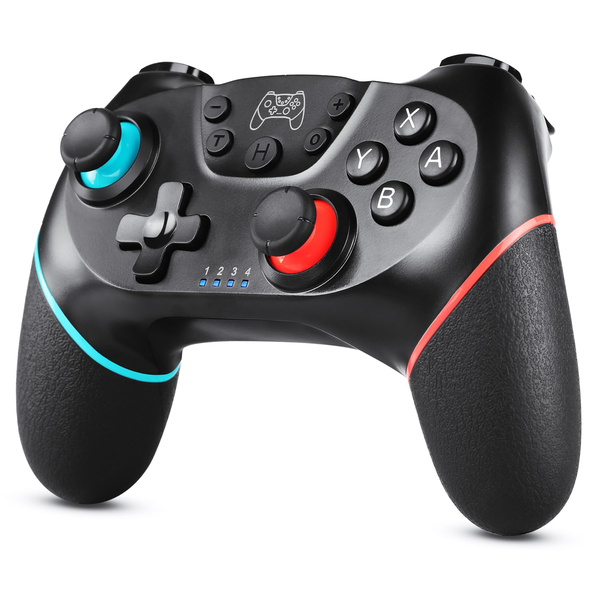 Zexrow Manette Switch sans Fil, Manette Switch pour N- Switch/Switch Lite/Switch OLED/iOS/Android/PS3/Windows, Manette Switch avec One Key Wake Up/Turbo Adjustable/6 Axis Gyro Sensor