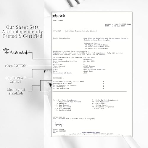 Miniatura 7 de URBANHUT Juego de sábanas de 800 hilos de algodón egipcio, damasco, a rayas, tamaño King (4 unidades), ultrasuaves y lisas, tejido satinado, sábanas