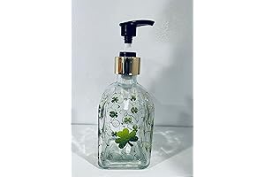 Hand Painted Valentine's Day Square 8 oz Soap Dispenser