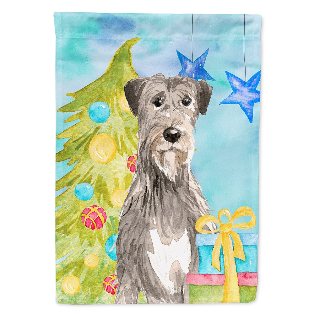 Drapeau Irish Wolfhound grand format pour décoration extérieure de Noël