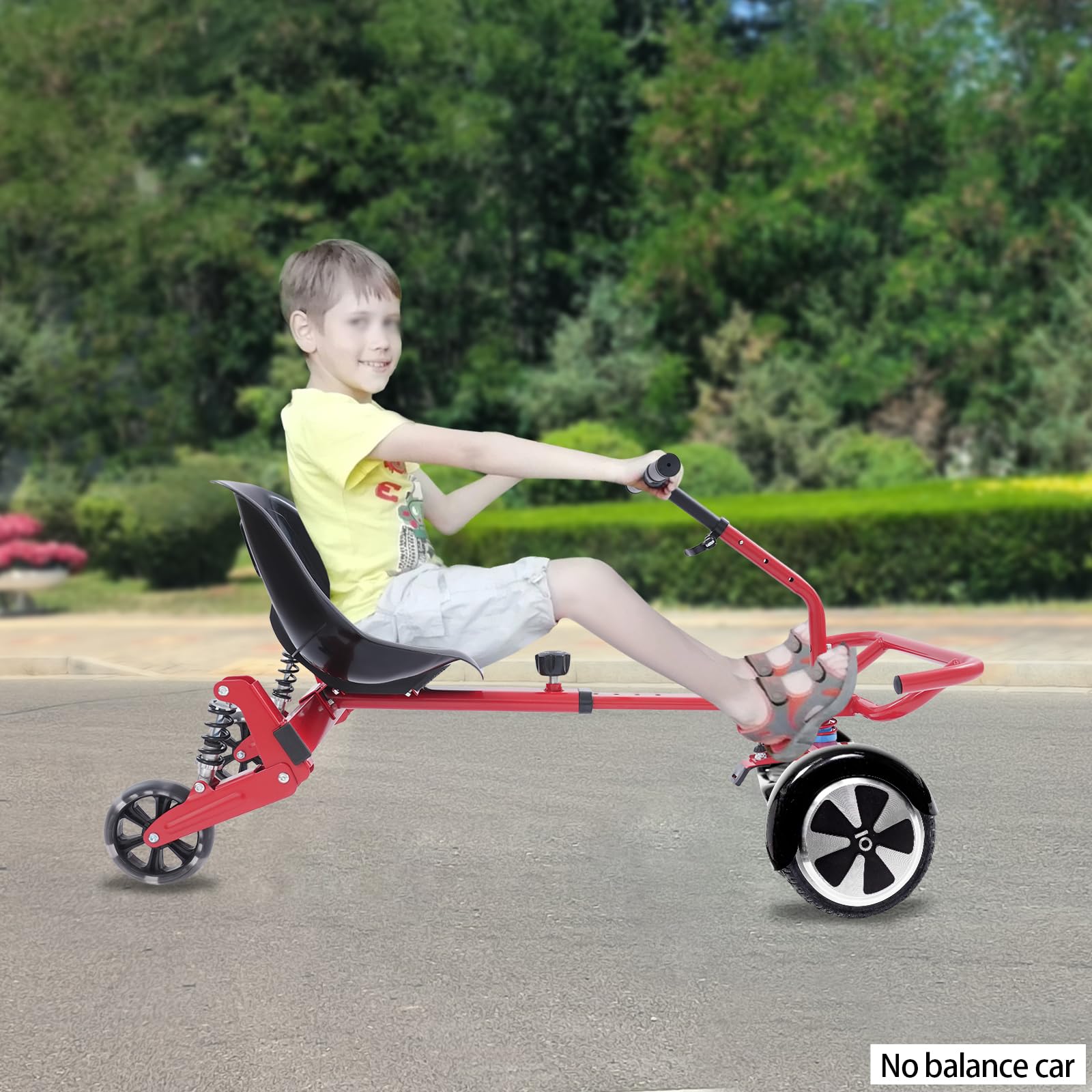 Hoverboard con Seduta per Hoverboard - Scooter con 3 Ammortizzatori e 2 ruote, lunghezza regolabile compatibile con seduta per adulti da 6,5 a 10 pollici (16,5-10 cm)