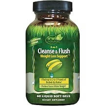 Irwin Naturals 2-in-1 Cleanse & Flush Weight Loss Support 60 Softgels