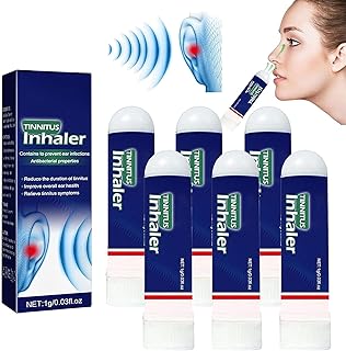 2023 New Instant Tinnitus Re-lief Nasal Inhaler | Natural Nasal Inhaler | Tinnitus Re-lief for Ringing Ears Device | Ear Ringing Re-lieving Inhaler Hearing Ear | Quick Re-lief from Blocked Nose (6pcs)