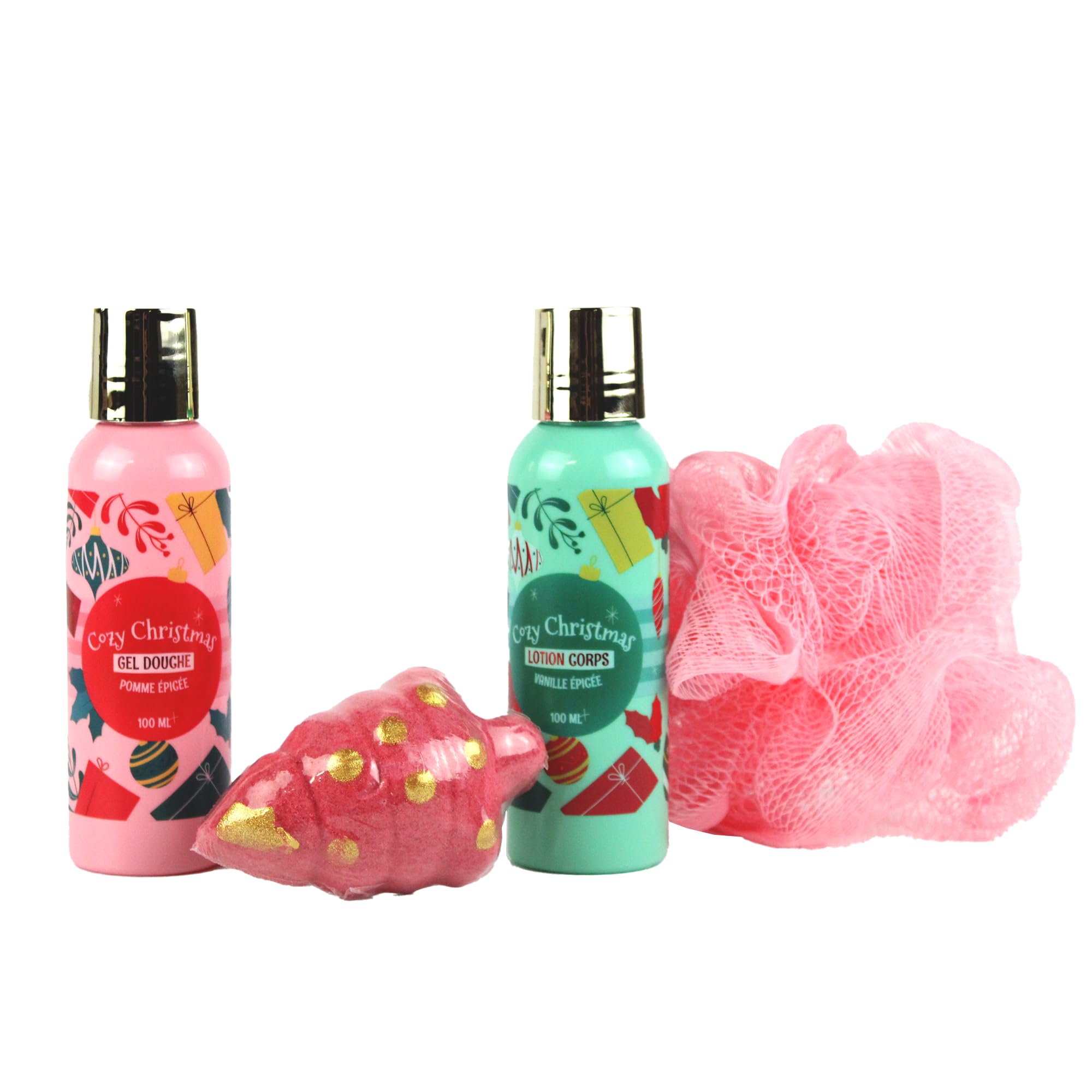 Image secondaire de Coffret Bain Cozy Christmas - Gel Douche Pomme Épicée & Lotion Vanille Épicée