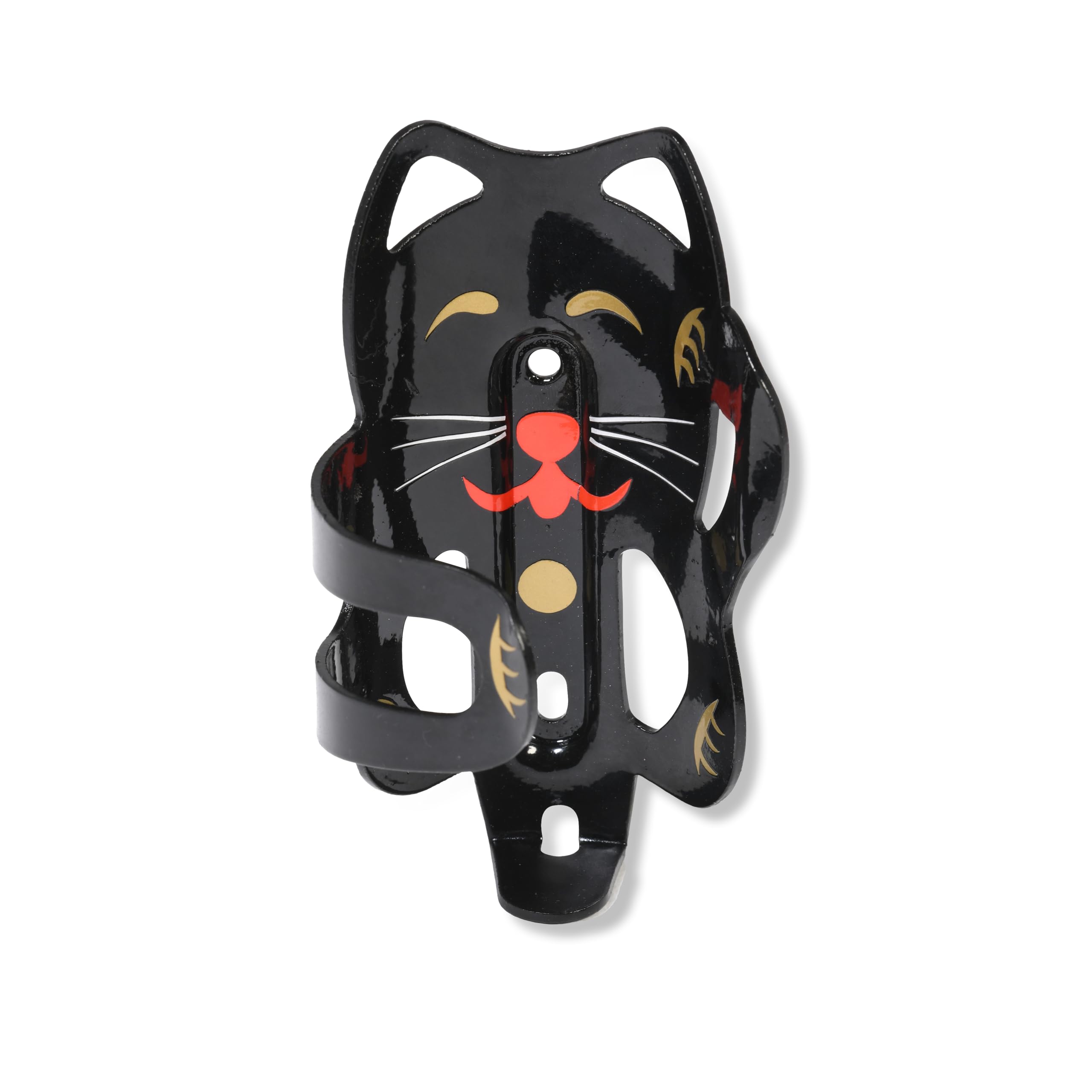 Bikegear Lucky Cat Bicycle Water Bottle Cage(Made of Aluminium) Water Bottle Holder,Lightweight, Sturdy