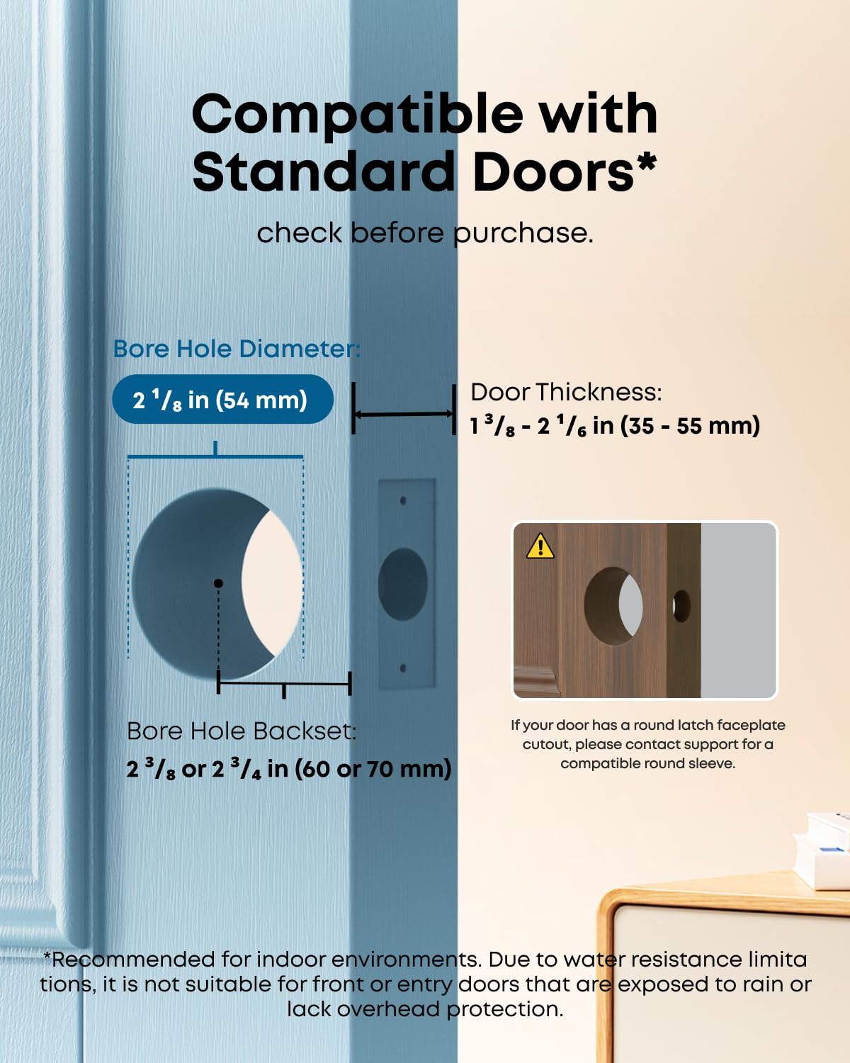 eufy Smart Lock C32, serrure de porte sans clé à empreintes digitales avec poignée, Wi-Fi intégré, télécommande par application, reconnaissance d'empreintes digitales IA auto-apprentissage pour portes