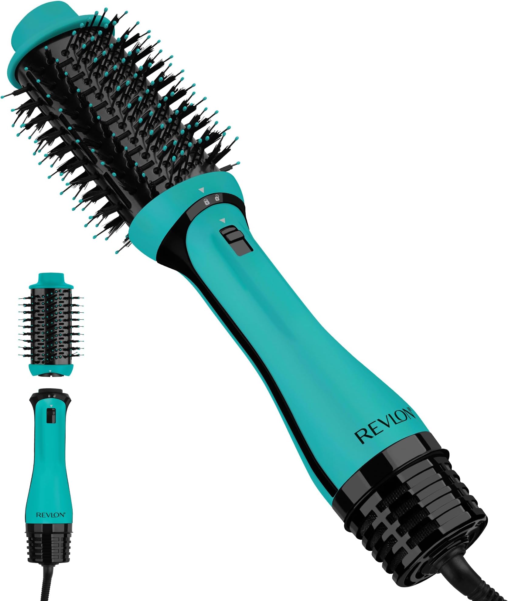 One Step Volumizer PLUS Hair Dryer and Styler | More Volume, Less Damage, and More Styling Control for Easy and Fast Salon-Style Blowouts, Plus Travel Friendly (Teal)