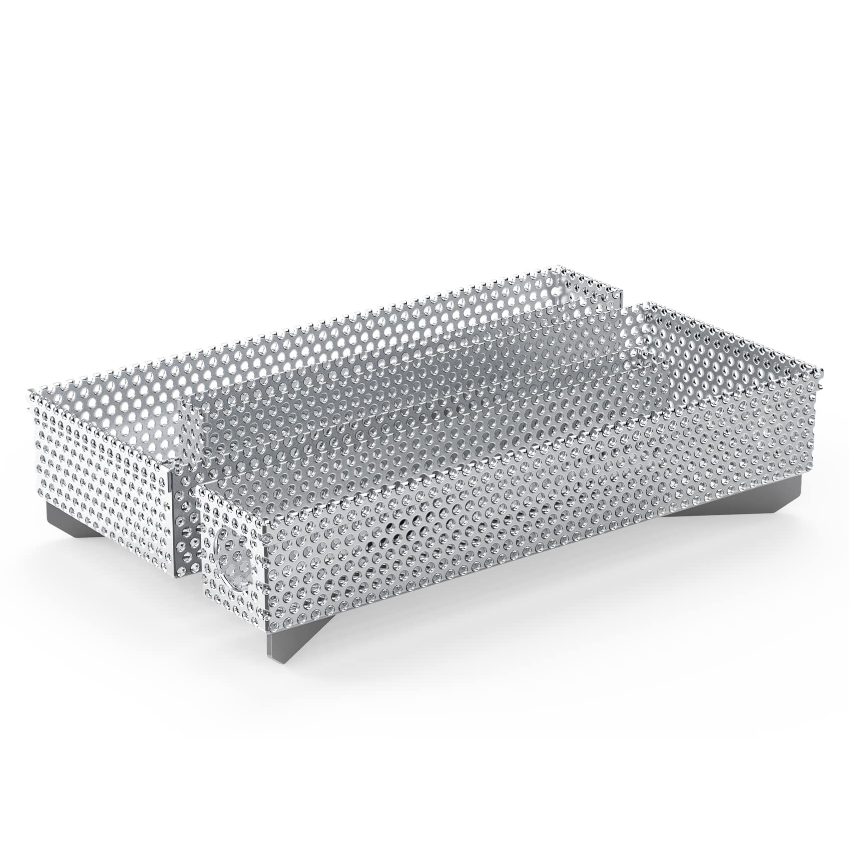Only fire Bandeja de ahumador de laberinto de pellets de 12 horas, caja de ahumador para carne caliente y fría, ahumar queso, se adapta a cualquier parrilla de gas, parrillas de carbón o ahumadores, 5 7