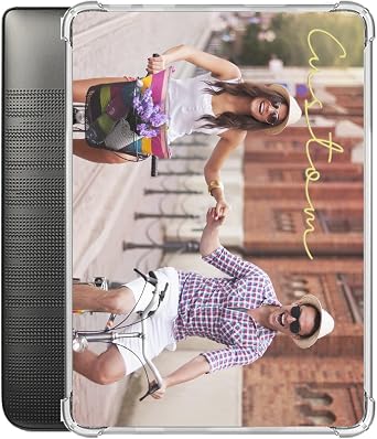 Custom Personalized Case for Kobo Clara HD 6.0 Inch Cover,Customized Photo Logo Name for Kobo eReader Slim Thin Reinforced Corners Protective Clear Case